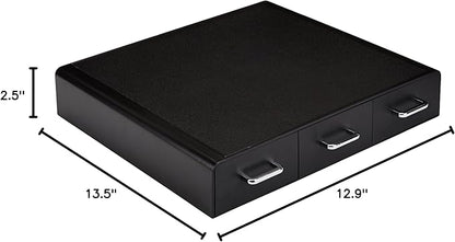 Amazon Basics K-Cup Compatible Coffee Pod Storage Drawer, 3 Easy-Open Drawers, 36 Pod Capacity, Black