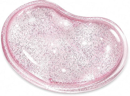 Soft Mouse Wrist Rest Pad Comfortable Cool Silicone Gel Ergonomic Cushion Small-Sized Hand Pain Relief Support Pad with Gel-Filled for Laptop Computer Office & Home (Bright Pink)