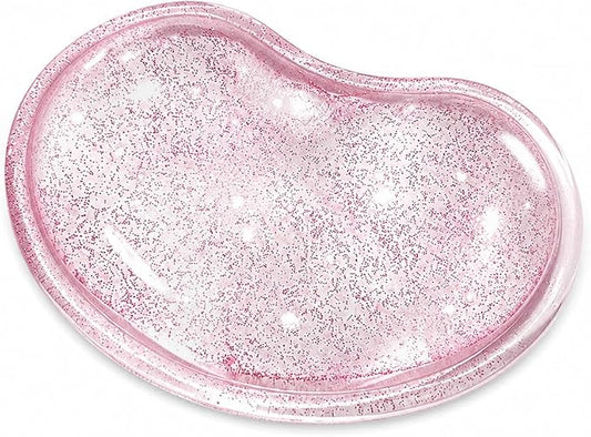 Soft Mouse Wrist Rest Pad Comfortable Cool Silicone Gel Ergonomic Cushion Small-Sized Hand Pain Relief Support Pad with Gel-Filled for Laptop Computer Office & Home (Bright Pink)