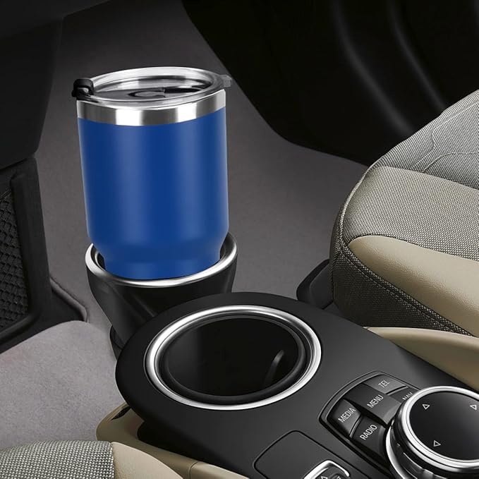 SYACOT 30oz Tumbler Double Wall Stainless Steel Vacuum Insulated Travel Mug with Splash-Proof Lid Metal Straw and Brush
