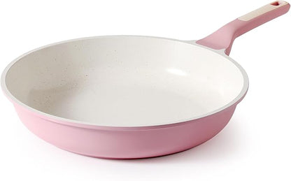 SENSARTE Nonstick Ceramic Frying Pan 11-Inch, Healthy Non Toxic Skillet, Induction Compatible Omelet Pan with Heat Resistant Handle, PFAS-Free