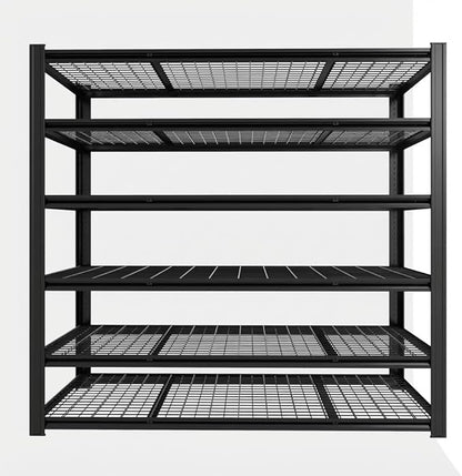 72" H x 36.12" W x 16" D Instrial 5-Heavy-Duty-Shelf Storage-Rack Adjustable Shed Shelving Metal Shelves Steel (Wire) Garage Bin Shelving Unit-s Organizer System for Basement/Kitchen, Black