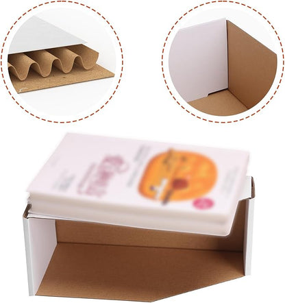 ZBEIVAN Cardboard Storage Bins Boxes 35 Packs 9.4x4x4.5 Inches, Easy Assembly Pantry Organizer Bins for Shelf, White