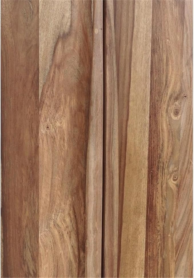 Pemberly Row Contemporary Solid Sheesham Wood Bar in Light Brown