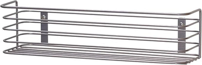Household Essentials 1226-1 Long Basket Door Mount Cabinet Organizer | Mounts to Solid Cabinet Doors or Walls