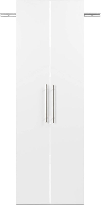 Prepac HangUps 24" Large Garage Cabinet, Bathroom Cabinet Wall Mount, Ideal for Garage, Kitchen and Laundry Organization 24" W x 72" H x 12" D, White