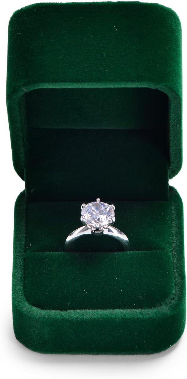 Green Small Proposal Ring Box Jewelry Gift Box for Ring Jewelry Gift Box for Engagement,Proposal