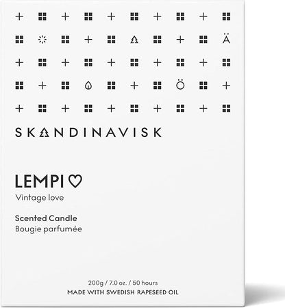 Skandinavisk LEMPI 'Love' Scented Candle. Fragrance Notes: Peony and Rose, Strawberries and Mosses. 7.0 oz.