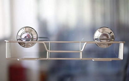 SANNO Suction Cup Shower Caddy Bathroom Caddies Storage Combo Organizer, No Damage Suction Cup,Rustproof Wire Basket for Kitchen & Bathroom Accessories - Rustproof Stainless Steel 2 Pack
