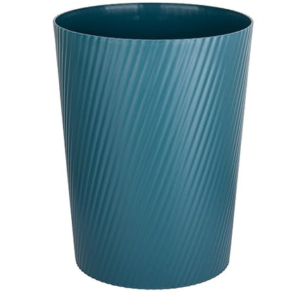 UUJOLY Small Trash Can Wastebasket Garbage Can Container Bins for Bathrooms, Laundry Room, Kitchens, Offices, Kids Rooms, Dorms (Bluish Green)