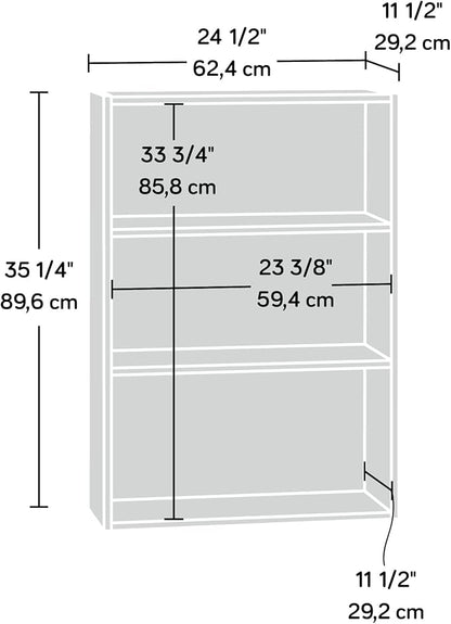 Sauder Beginnings 3-Shelf Bookcase/ Book shelf, Soft White finish
