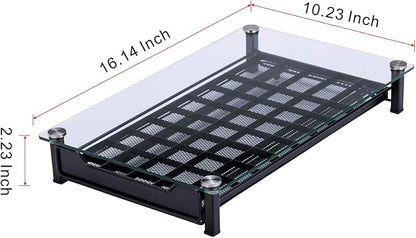 Coffee Pod Storage Holder Capsules Originaline Drawer Organizer, Crystal Tempered Glass (50 pods)