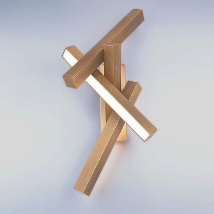 Modern Forms Chaos 32in LED Wall Sconce 3000K in Aged Brass