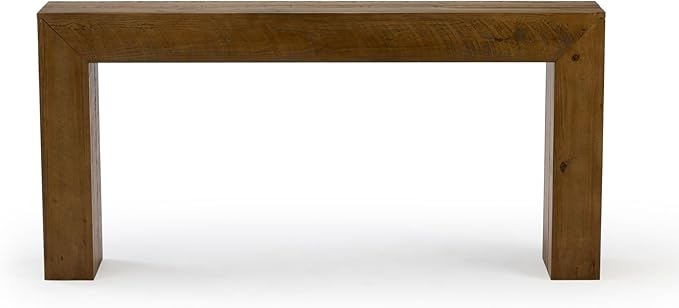 Plank+Beam 66 Inch Camden Console Table - Solid Pine Wood, Easy Assembly for Living Room or Entryway, Rustic Honey
