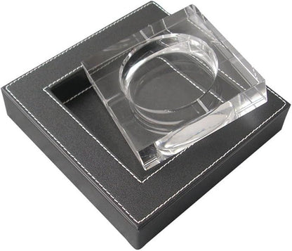 KINGFOM 10-Piece Office Desk Organizer Set, File Holder, Desk Drawer, Memo Paper Holder, Pen Holder, Name Card Holder, Mouse Pad, Desk Pad, Crystal Holder, Tissue Box Holder (T07H)