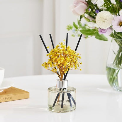 COCODOR Preserved Flower Reed Diffuser/Flower Garden/6.7oz/1Pack / Home Fragrance Scent Essential Oil Stick Diffuser for Bedroom Bathroom Home Decor
