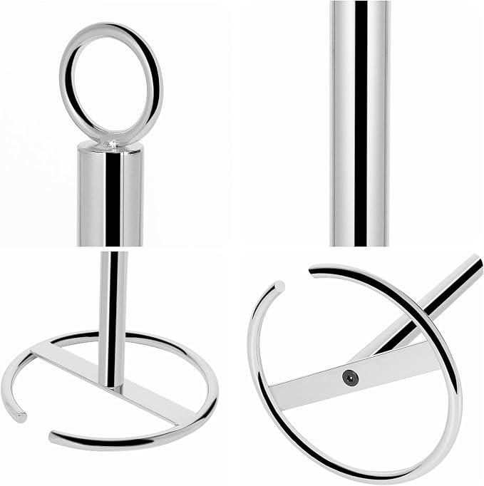NearMoon Bath Toilet Paper Holder Stand, Freestanding Tissue Paper Storage with Reserve, Space Toilet 4 Rolls Holder for Bathroom/Kitchen Countertop-All Metal (2 Pack, Chrome Finish)