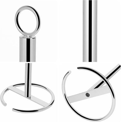 NearMoon Bath Toilet Paper Holder Stand, Freestanding Tissue Paper Storage with Reserve, Space Toilet 4 Rolls Holder for Bathroom/Kitchen Countertop-All Metal (2 Pack, Chrome Finish)