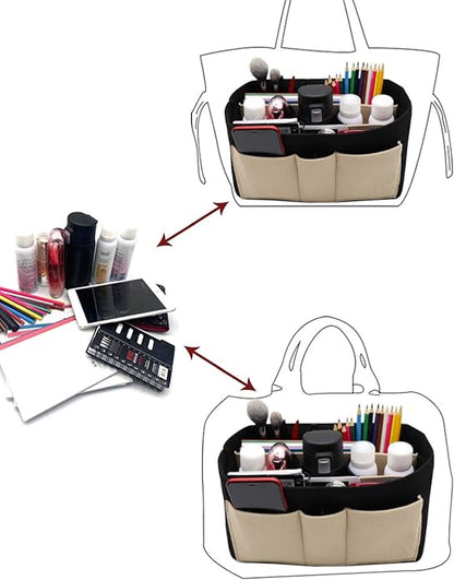 LEXSION Felt Insert Bag Organizer Bag In Bag For Handbag Purse Organizer Fits Speedy Neverful