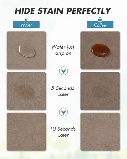 AMOAMI-Coffee Mat Hide Stain Rubber Backed Absorbent Dish Drying Mat for Kitchen Counter-Coffee Bar Accessories Fit Under Coffee Maker, Espresso Machine, Pot, Dish Rack Brown 1624