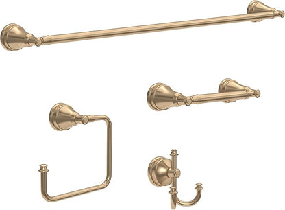 Delta Mylan (1-Pack) Toilet Paper Holder Champagne Bronze Pivoting Tissue Roll Rod, Organization and Storage, Wall Mounteded Gold Bathroom Accessories MYN50-CZ