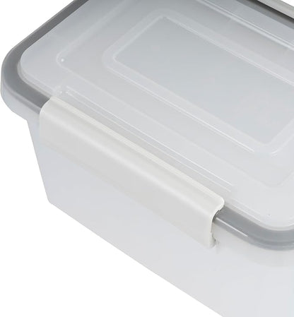 IRIS USA WeatherPro Photo Storage Case with 7 Inner 4" x 6" Picture Cases, Transparent Weathertight Organization Container for Pictures Scrapbooking Stationery Journaling Ephemera Art Supplies, Clear