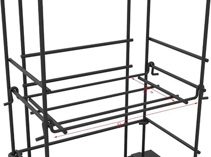 FixtureDisplays CD Tower Media Rack DVD Organizer Video Game Blu Ray Storage Holds 176 Single CDs 18469