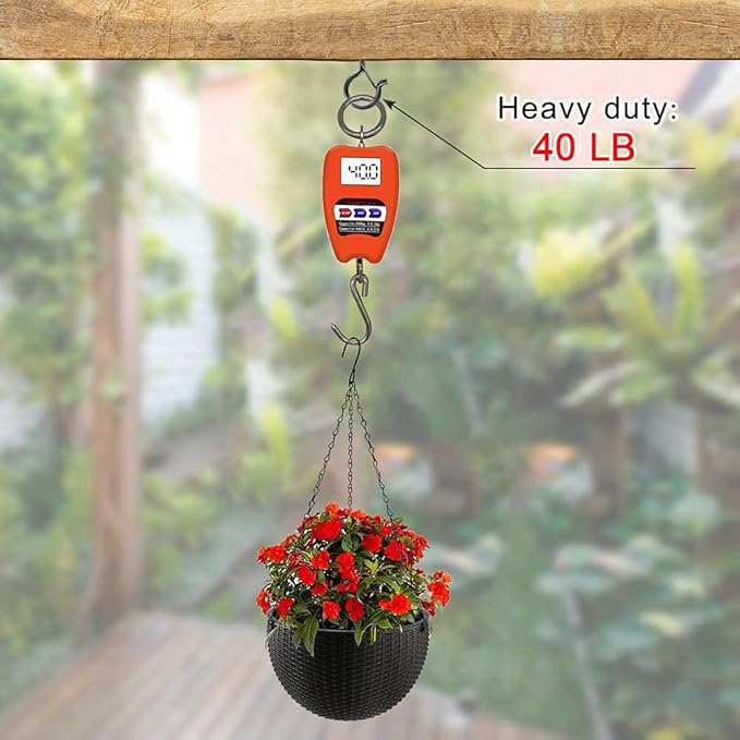 20 PCS Q-Hanger Screw Hooks with Safety Buckle Design Christmas Lights Hanger Hooks, Easy to Release, Include 1 Wing Nut Driver