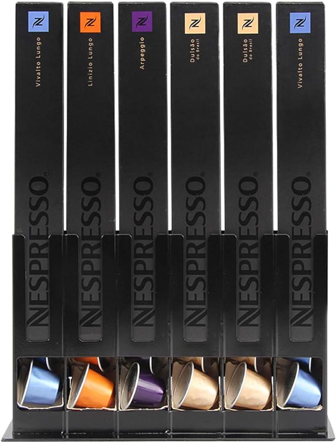 FlagShip Coffee Capsules Holder Stand for Nespresso Storage Original Capsules Holder, Coffee Pods Rack for Nespresso Originalline 60 Pods