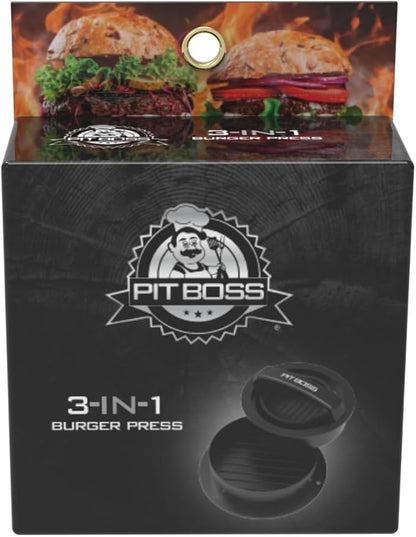 Pit Boss 3-In-1 Burger Press, Black