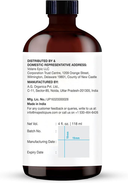 Majestic Pure Essential Oil with Glass Dropper - 100% Pure and Natural - Essential Oils for Diffuser, Aromatherapy, Soap and Candle Making, Chamomile Essential Oil, Chamomile Oil, 4 Fl Oz