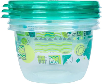 Glad GladWare MatchWare Food Storage Containers with Lids, BPA Free Reusable Plastic 20 Piece Variety Pack for Lunches, Meal Prep, and Leftovers, Leak Resistant, Microwave and Dishwasher Safe - 2 Pack