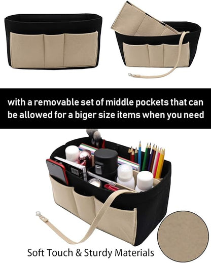 LEXSION Felt Insert Bag Organizer Bag In Bag For Handbag Purse Organizer Fits Speedy Neverful
