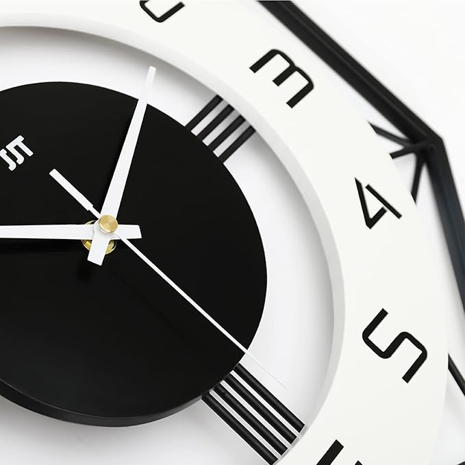 Large Wall Clocks for Living Room Decor Modern Silent Wall Clock for Home House Kitchen Bedroom Decorative Big Wall Clock Non Ticking Battery Operated Quartz for Bathroom Outdoor Indoor 14 Inch