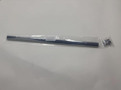 Chrome Oval Closet Rod with End Supports (Chrome, 30" Wide Space)