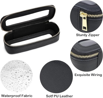 Travel Clear Makeup Bag Set, TSA Approved Cosmetic Bag Case with Zipper Portable Makeup Pouch Toiletry Bag Women Traveling Cosmetic Organizer Storage Bag Car Organizer Car Essentials for Women