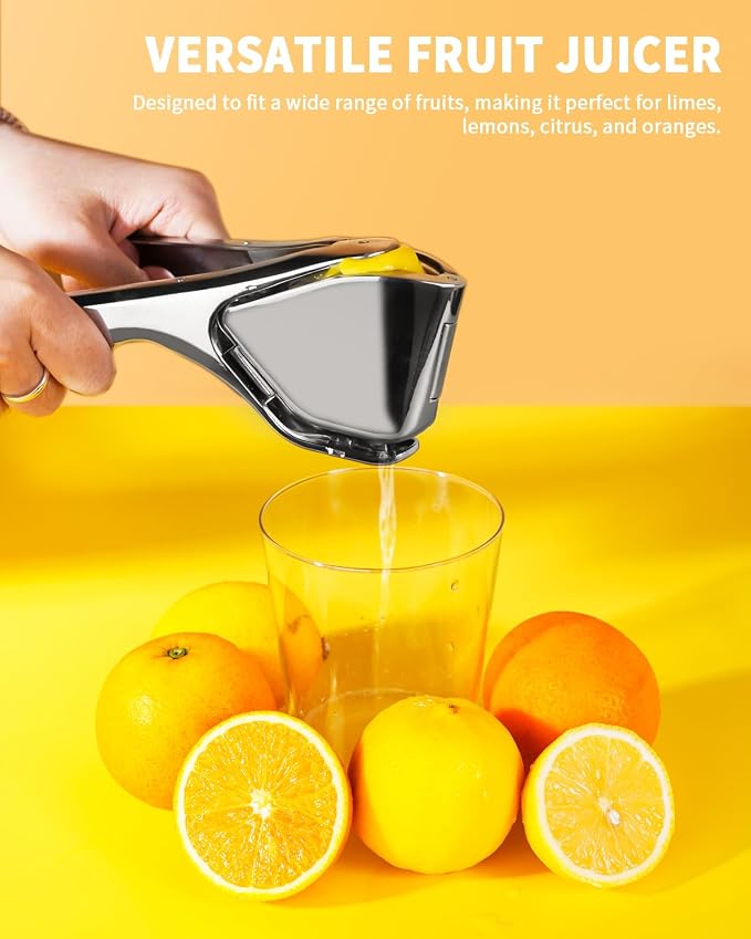 Bagrox Lemon Squeezer, Stainless Steel Lemon Juicer, Manual Juicer for Lemon Citrus Lime Orange, Handheld citrus Squeezer