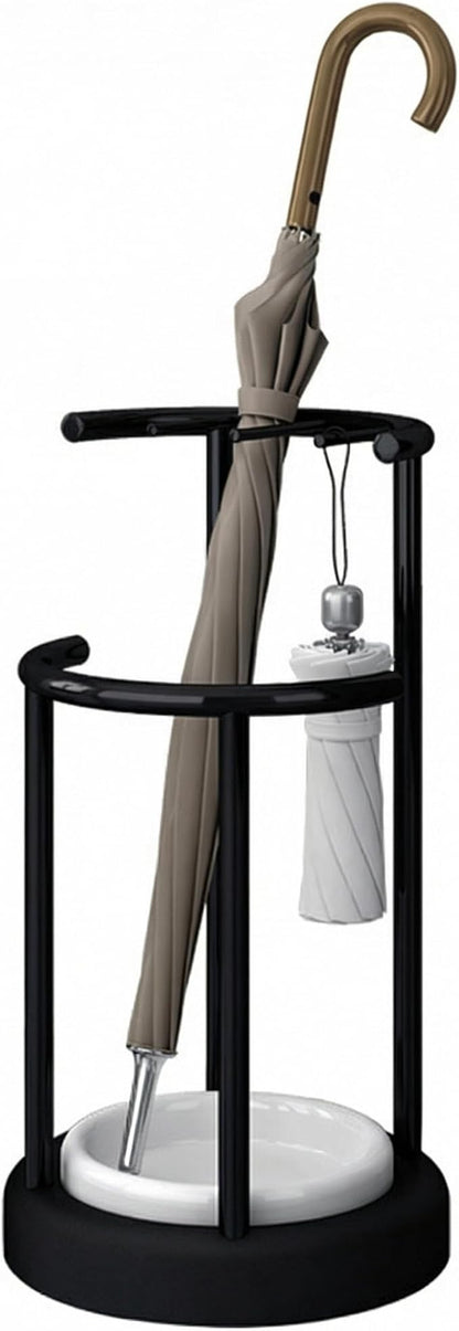Umbrella Stand with Detachable Drip Tray, Umbrella Holder for Entryway, Rust Proof Umbrella Storage Rack for Homes, Offices, Mudrooms