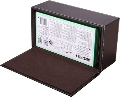 High-end Fashion Pu Leather Tissue Box Holder Business Black,Rectangular Tissue Box Cover,Napkin Holder Drawer Paper Dispenser,Home Office car Tissue Holder with Magnetic Bottom (Brown)