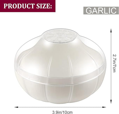 Garlic Storage Containers, Reusable Garlic Keeper for Refrigerator, Individual Garlic Saver Holder Organizer for Fridge to Keep Garlic Fresh