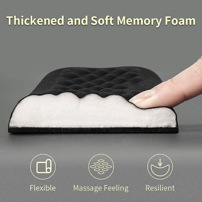 Vaydeer 60%-75% Keyboard Wrist Rest, Memory Foam Hand Rest Support Pad Padded for Office, Computer, Laptop, Mac Typing and Wrist Pain Relief and Repair(14.17inch,Black)