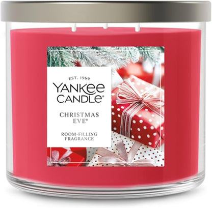 Yankee Candle Christmas Eve, Scented Candle, 14.5oz 3-Wick Candle Jar with up to 40 Hours Burn Time