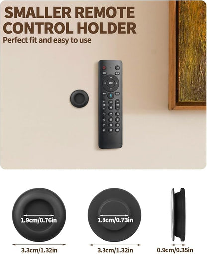 6 Pack Magnetic Remote Control Holder – Upgraded Silicone Magnetic Wall Mount for TV, Fan & Air Conditioner Remotes – Self-Adhesive, No-Drill Remote Control Holder Wall Mount