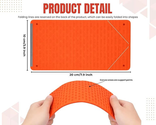 Silicone Phone Holder Flexible Aluminum Bendable Phone Holder Silicone Phone Stand for Desk Travel Treadmill Travel Phone Stand for Plane(Orange)