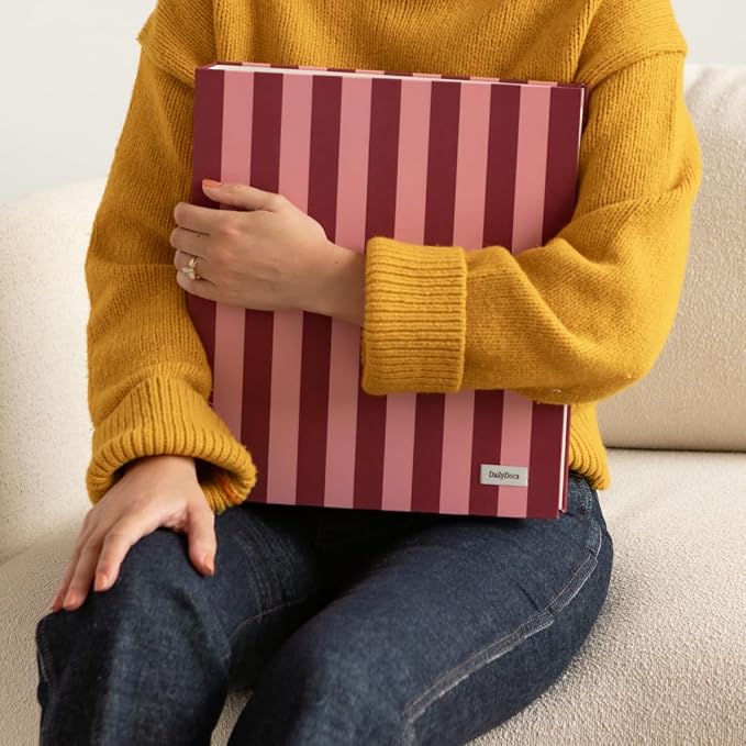 Document Organizer Binder – Premium Linen Folder System with Full & Half-Page Envelopes for Important Papers, Passports, Birth Certificates & More
