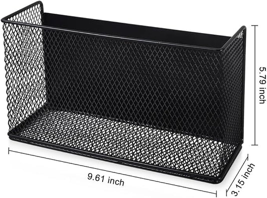 Picowe Magnetic Shelf for Fridge, Aluminum Foil & Plastic Wrap Holder Organizer for Refrigerator, Magnetic Laundry Organizer for Washer /Dryer, Fridge & Small Spaces (Black)