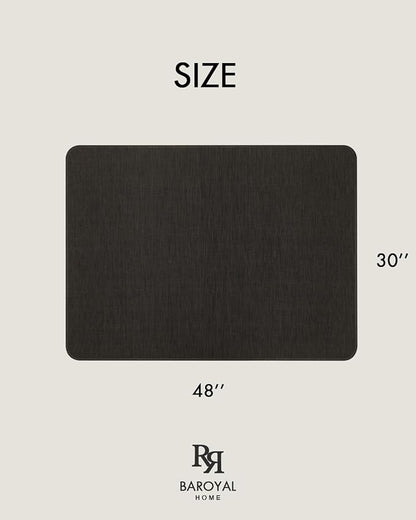 BARoyal Office Chair Mat for Hardwood Floor Under Desk Computer Rolling Chair Mat for Wood/Tile Floor Non-Slip Heavy Duty Desk Rug PVC Plastic Hard Floor Protector 30"x 48" (Espresso)