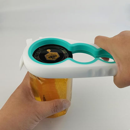 Jar Opener for Weak Hands, 5 in 1 Bottle Opener for Seniors with arthritis | Multifunction Lid Opener, Adjustable, Non-slip, Effortlessly Open Jars Bottles and Ring Pull Cans,Included Rubber Gripper Pad