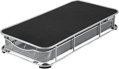 Restaurantware Restpresso 14.8 x 7.3 x 2.4 Inch Coffee Capsule Drawer 1 Heavy-Duty Pod Drawer - Holds 40 Nespresso Capsules Grip Top Iron Espresso Pod Organizer Mesh Tray Pods Not Included