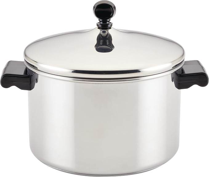 Farberware Classic Series Stainless Steel Sauce Pot with Lid, 4-Quart Cookware, Silver